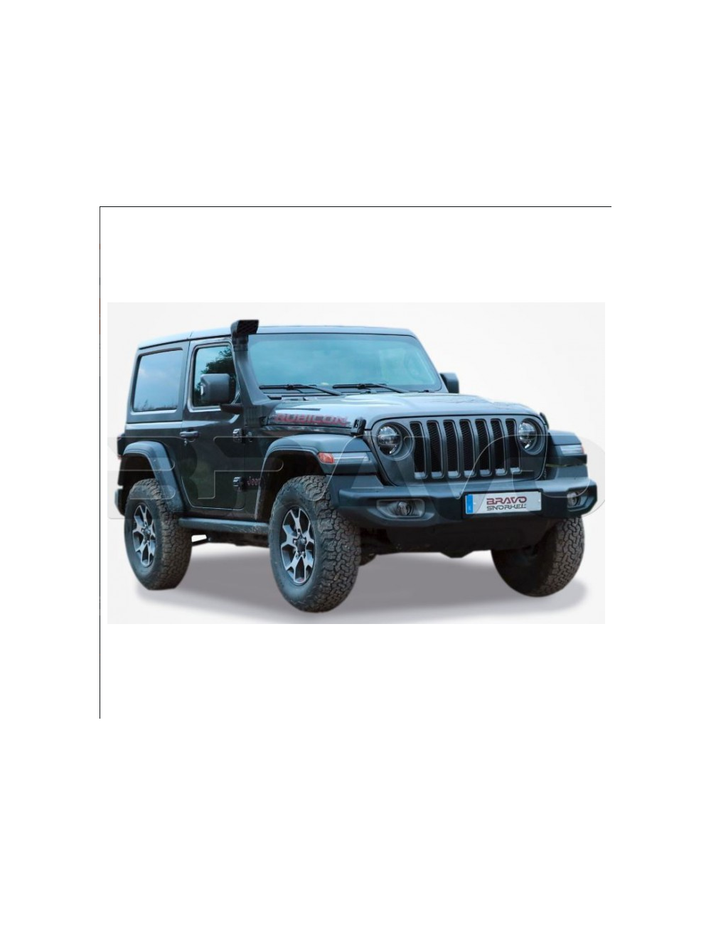 SNORKEL POUR JEEP WRANGLER JL A PARTIR DE 2017