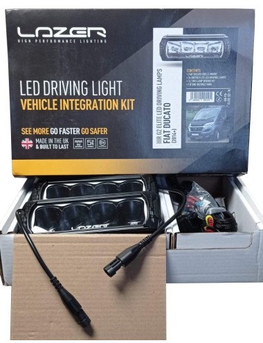 Kit intégration barres leds Lazer dans calandre pour Fiat Ducato