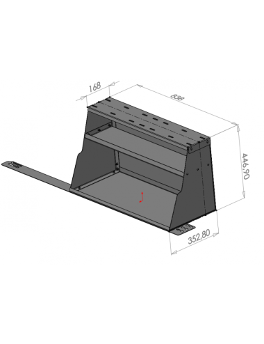 Rangement latéral pour hard-top Rockalu extra cab (neuf)