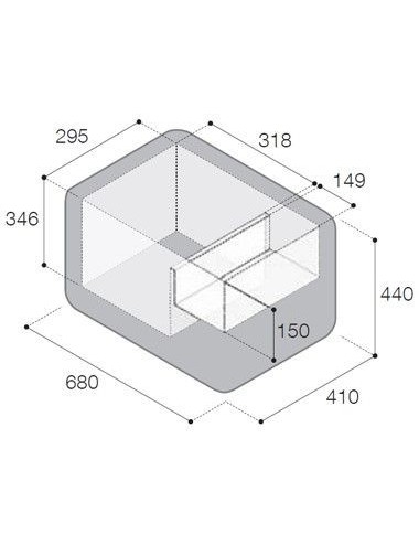 Frigo portable Vitrifrigo VF35P 35 litres 12/24/240V