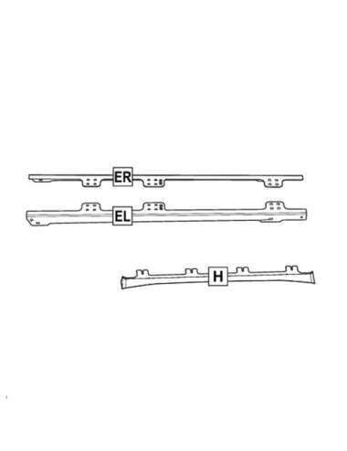 Kit support pour galerie ARB Base Rack Ford Transit Custom long 2024+ (neuf)