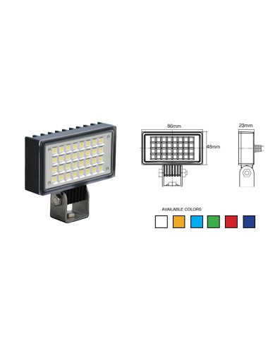 Phare de travail rectangulaire 32 leds blanc Vision X (neuf)