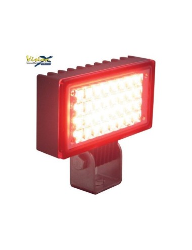 Phare de travail rectangulaire 32 leds rouge Vision X (neuf)