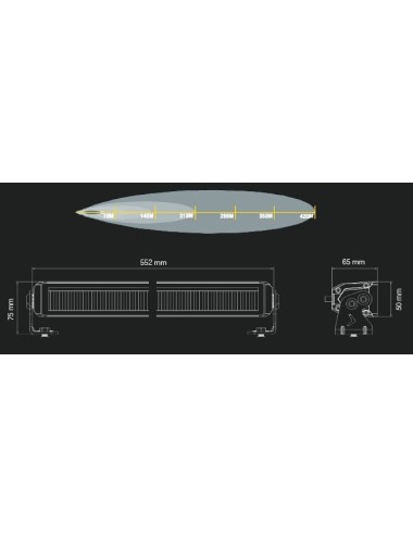 Barre leds Lumidrive Speedflash 15 leds / 80W / 8500lm (neuf)