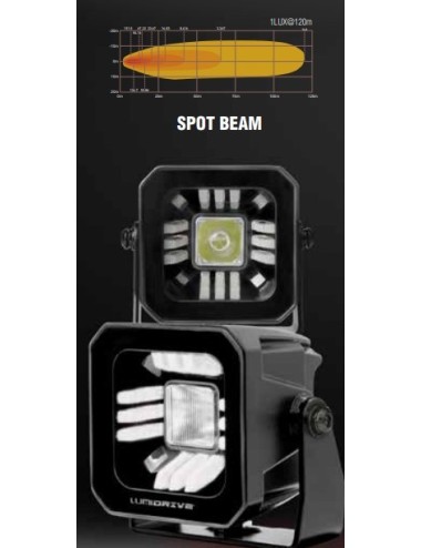 Feu led Lumidrive Dark Drive Spot 1 led / 23W / 2000lm (neuf)