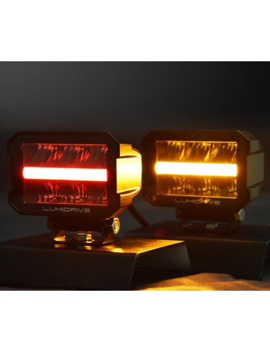 Phare de travail à leds Lumidrive Proxidrive blanc/orange 6 leds / 25W / 2800lm (neuf)