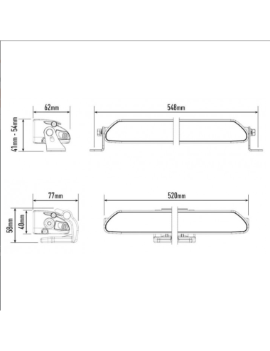 Barre à Leds Lazer Linear 18 Standard