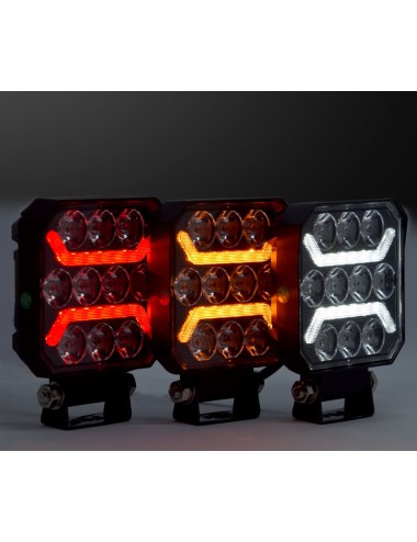Phare de travail à leds Lumidrive Dark Ghost blanc 10 leds / 14W / 1500lm (neuf)