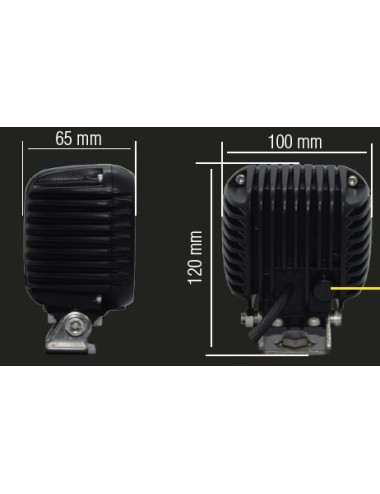 Phare de travail à leds Lumidrive Work Light Cube 9 leds / 63W / 5250lm (neuf)