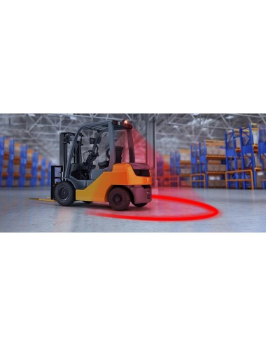 Eclairage de zone à leds Lumidrive Forklift Round Safety Light rouge (neuf)