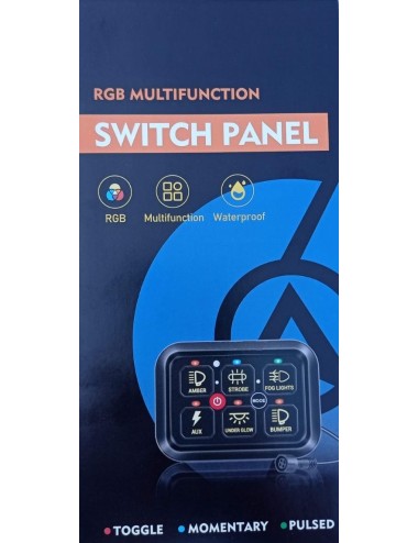 Panneau de Commande Multifonction RGB 6 voies étanche (neuf)
