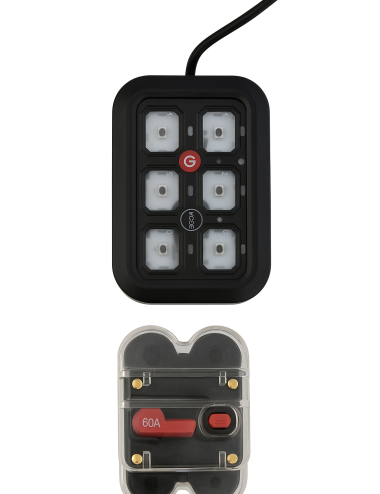 Panneau de Commande Multifonction RGB 6 voies étanche (neuf)