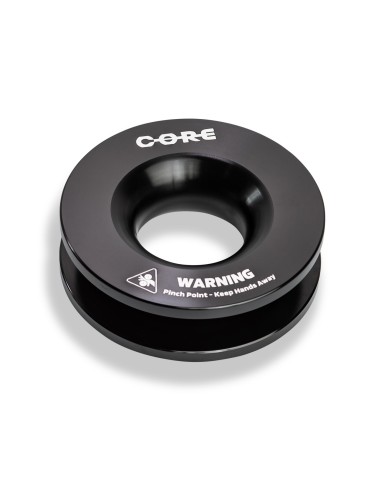 Poulie de renvoi corde synthétique 98mm (Donut) - noire (neuf)
