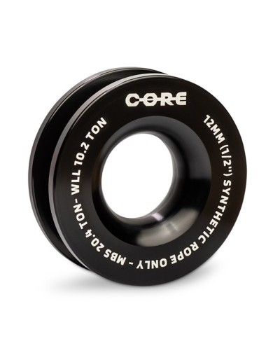 Poulie de renvoi corde synthétique 98mm (Donut) - noire (neuf)