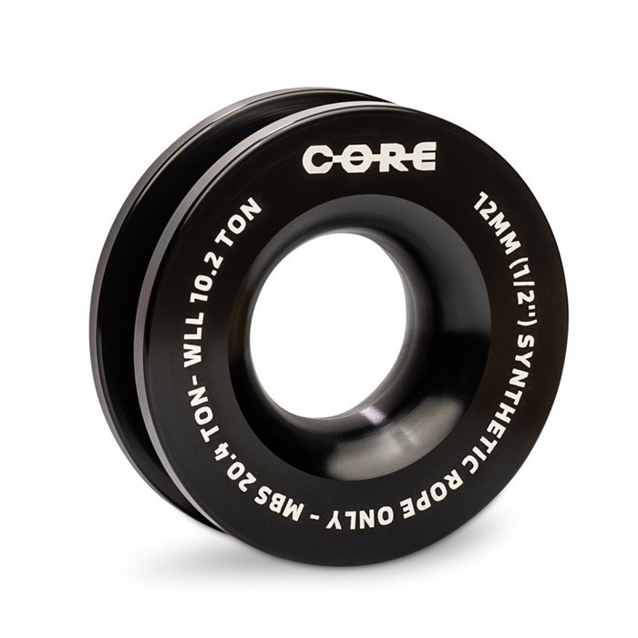 Poulie de renvoi corde synthétique 98mm (Donut) - noire (neuf)