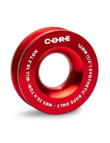 Poulie de renvoi corde synthétique 98mm (Donut) - rouge (neuf)