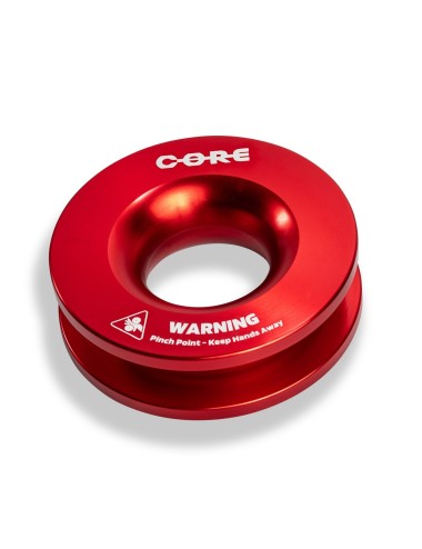 Poulie de renvoi corde synthétique 98mm (Donut) - rouge (neuf)