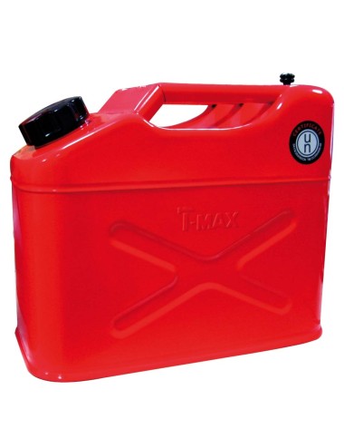 Jerrican à carburant T-Max 10 litres en acier galvanisé (neuf)