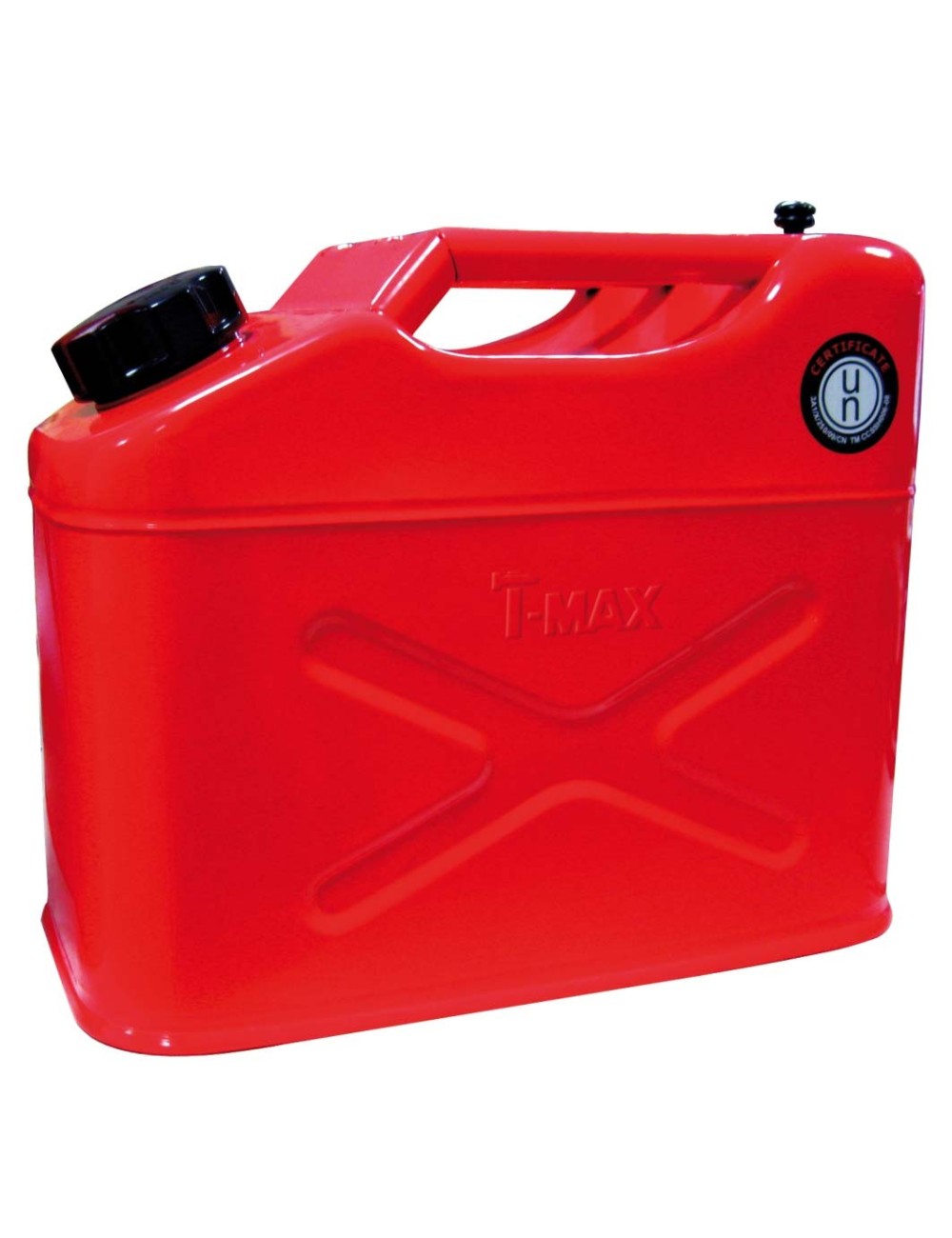 Jerrican à carburant T-Max 10 litres en acier galvanisé (neuf) Jerrican à carburant T-Max 10 litres en acier galvanisé (neuf)