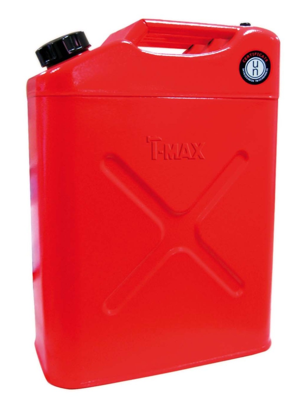 Jerrican à carburant T-Max 20 litres en acier galvanisé (neuf) Jerrican à carburant T-Max 20 litres en acier galvanisé (neuf)