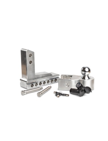 Attelage carré US aluminium ajustable (neuf)