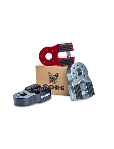 Arrêt de câble de treuil aluminium flat Core - titane (neuf)