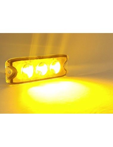 Lampe d’avertissement 3 leds orange Slim Warning Light Lumiflash (neuf)