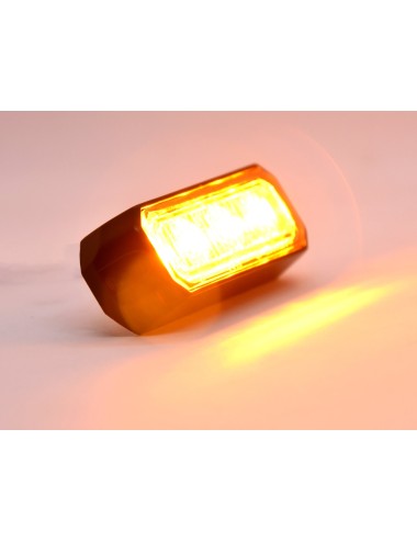 Lampe d’avertissement 3 leds orange Warning Light Lumiflash (neuf)