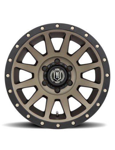 Jante Icon Alloys Compression 8.5x17 6x139.7 ET6 CB106.1 Bronze (neuf)