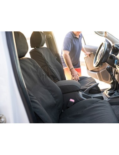 Kit de housses de siège avant renforcées pour Toyota Hilux Revo (neuf)