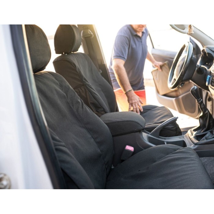 Kit de housses de siège avant renforcées pour Toyota Hilux Revo (neuf)