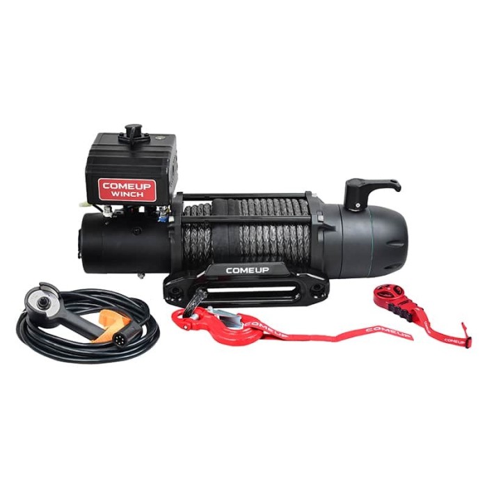 Treuil Come-Up Slim 9.5 RS (4309 KG) 12V - Corde synthétique (neuf)
