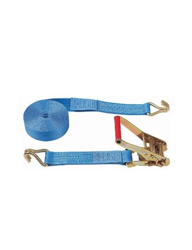 Sangle arrimage poids lourd à cliquet 50mm x 9m - doigts serrés (neuf)