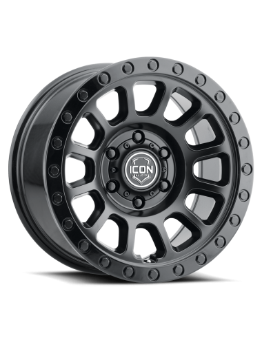 Jante Icon Alloys Hulse Double noire 8.5x17 6x139.7 ET25 CB106.1 (neuf)