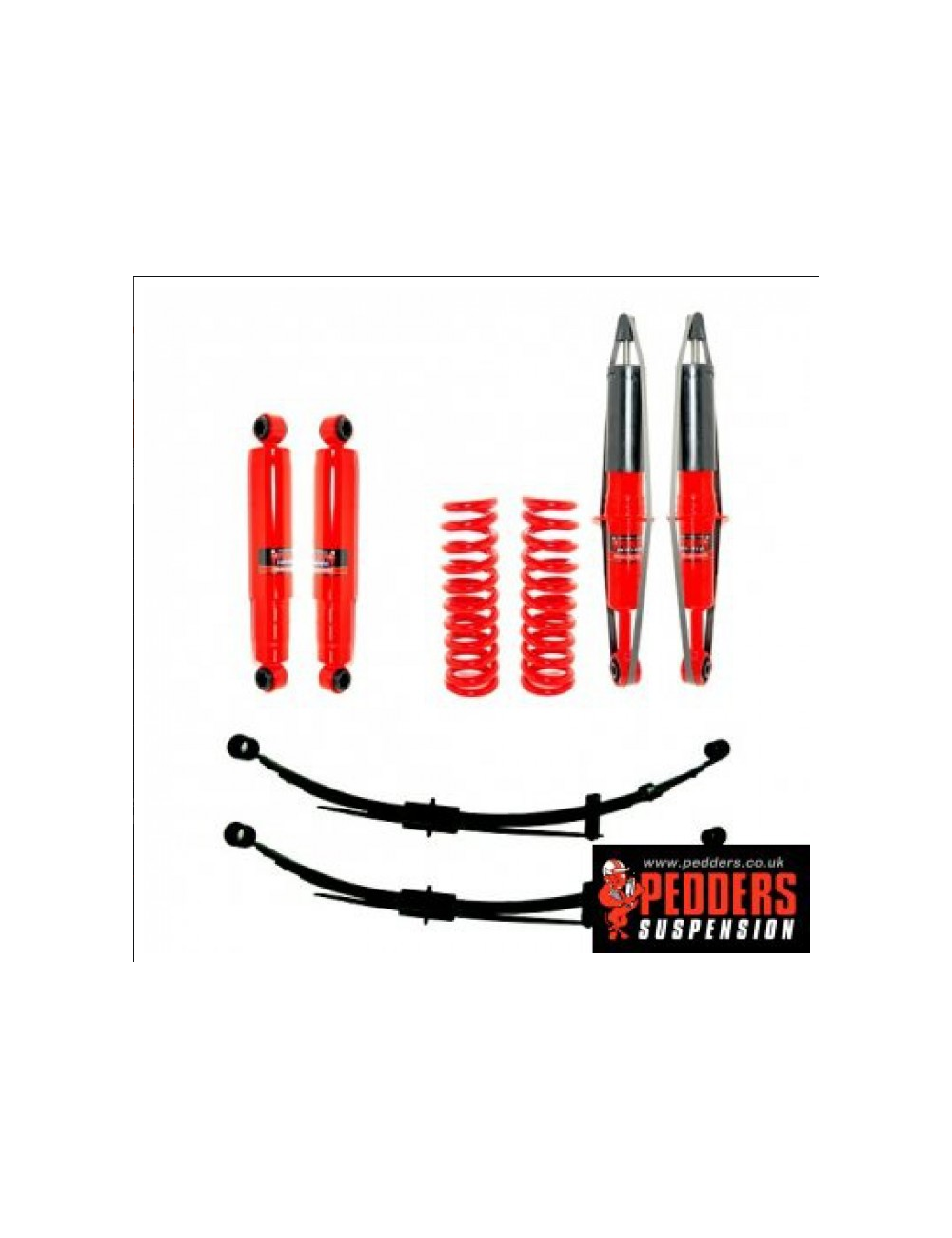 KIT SUSPENSIONS PEDDERS MITSUBISHI PAJERO 3.2 DID (2000 À 2006)