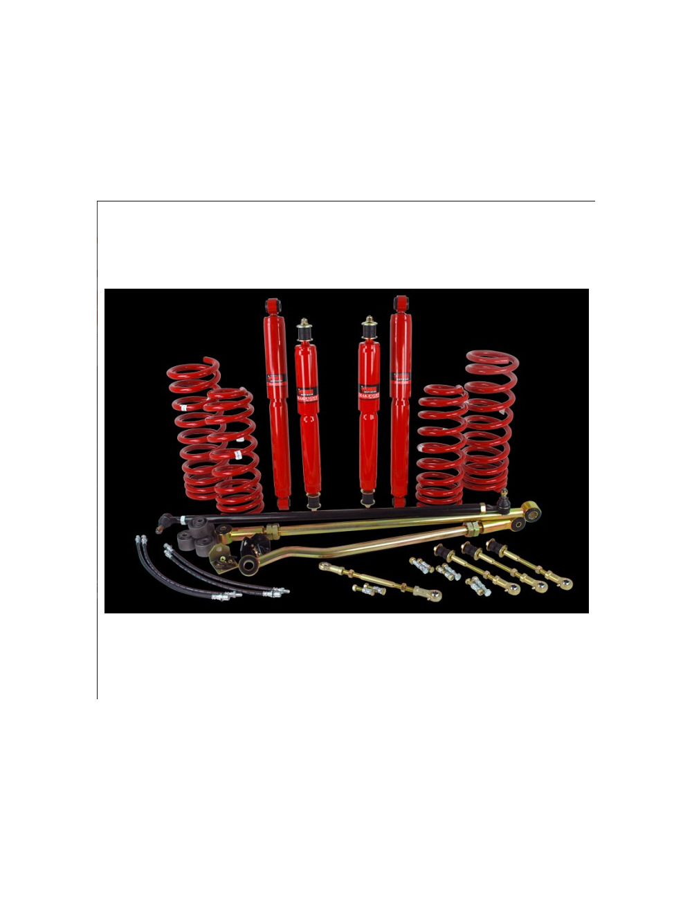 KIT SUSPENSIONS PEDDERS TOYOTA HILUX VIGO (À PARTIR DE 2005)