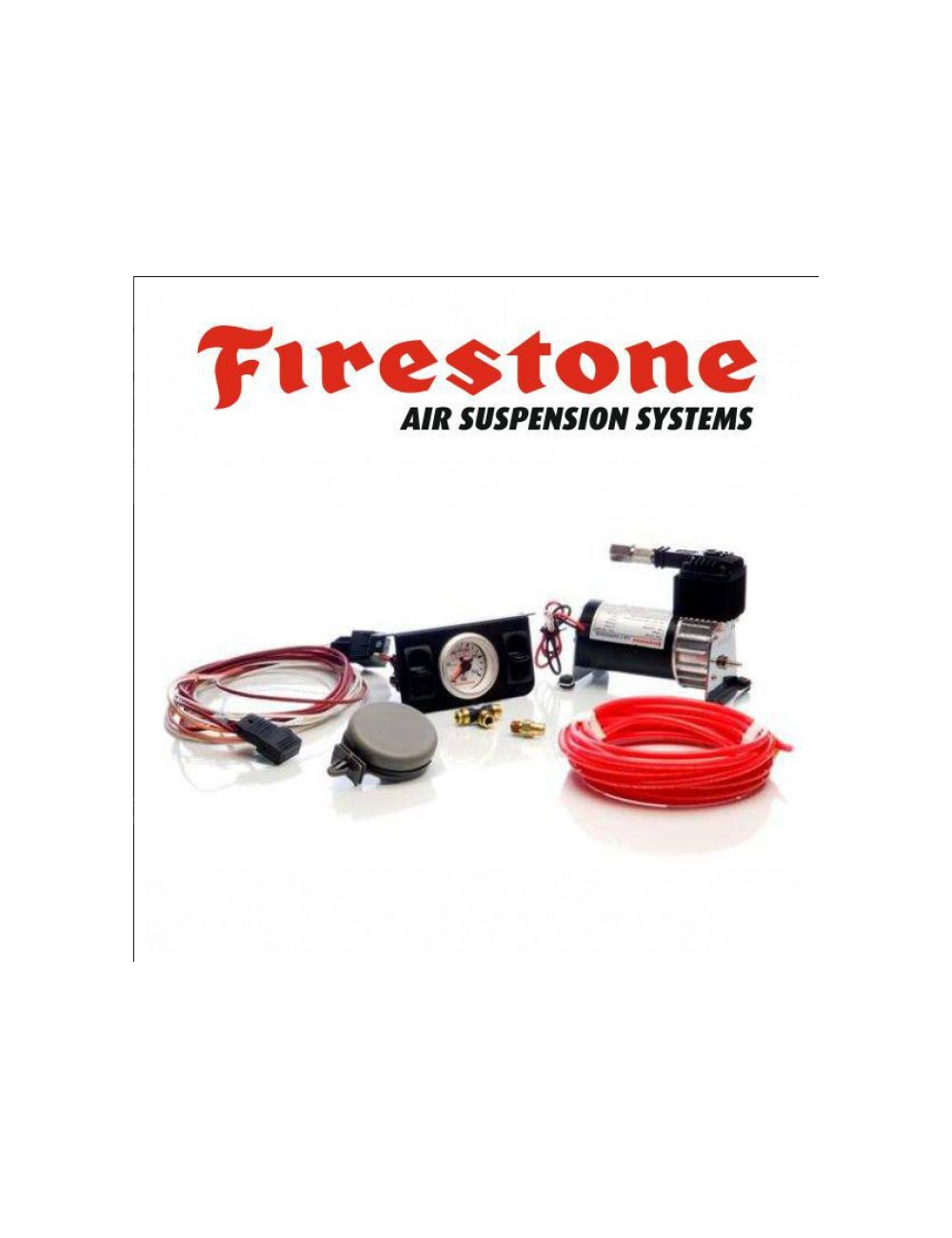 KIT COMPRESSEUR + MANOMÈTRE SIMPLE COMMANDE FIRESTONE