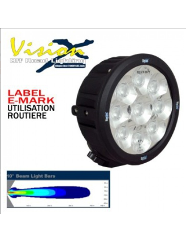 COMMERCIAL TRUCK LIGHT 9 LED 10° 4''